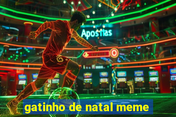 gatinho de natal meme